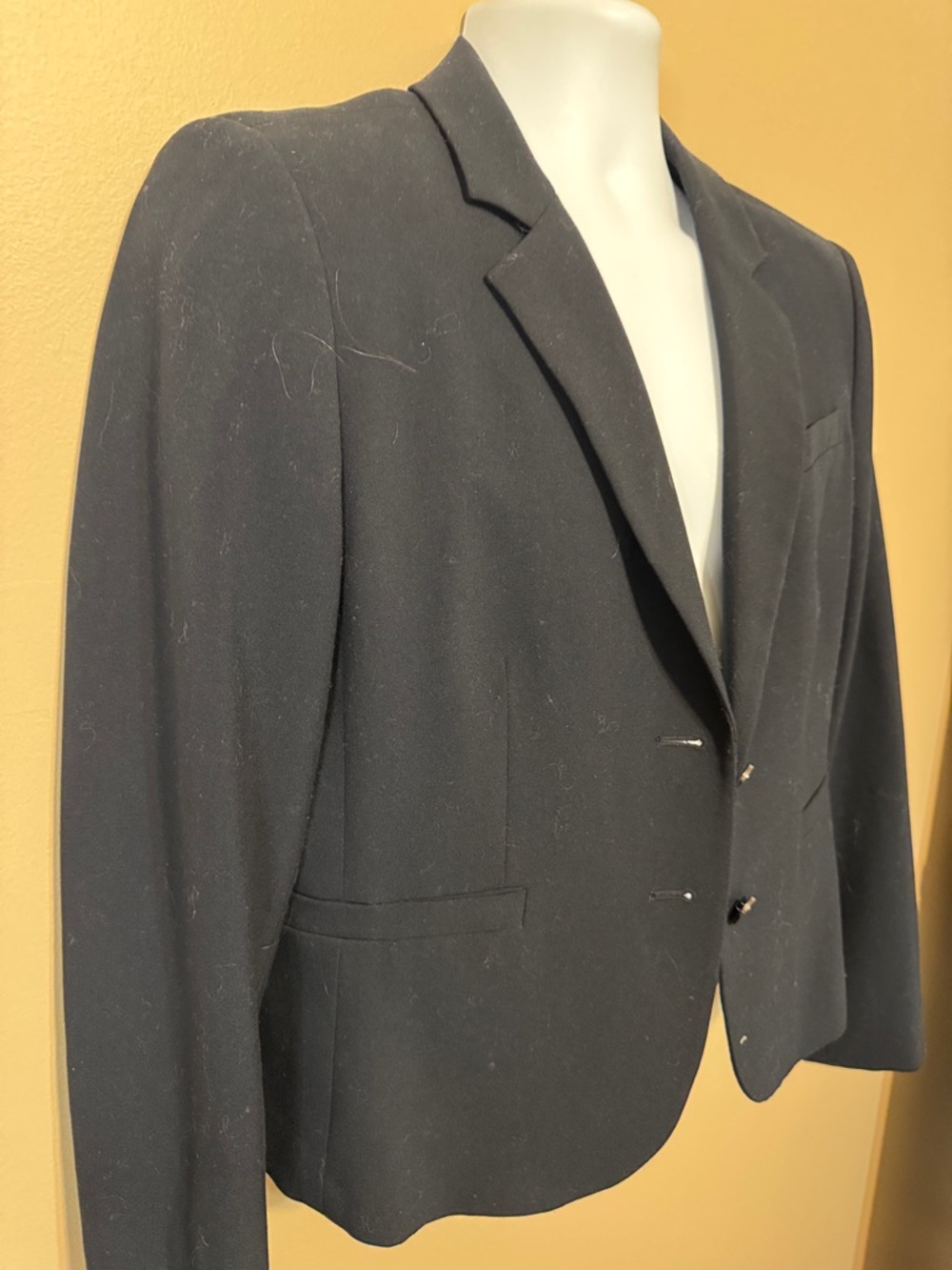 Calvin Klein Black Women's Tailored Blazer. Size 14 petite - Picture 4 of 9